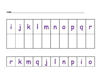 mixed up alphabet letters cut glue esl hands on sequencing capital