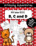 MIni Letter Books B, C and D with games, writing and activities