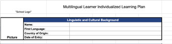 Preview of ML/EL Student Services & Monitoring/Tracking Template