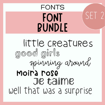 Preview of ML Hand Drawn School Fonts - Set 2