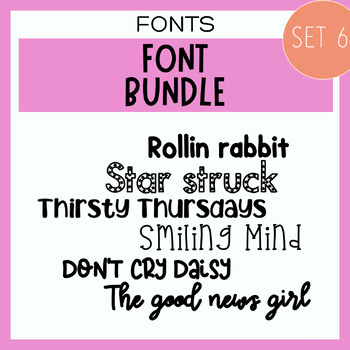 Preview of Hand Drawn School Fonts - Set 6