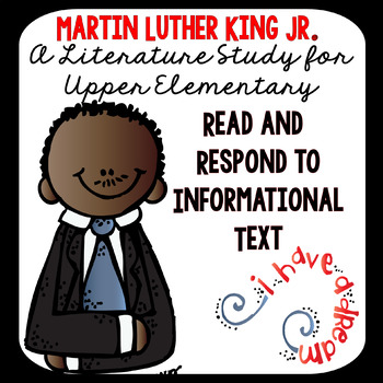 Preview of Martin Luther King Jr. Informational Text Reading and Writing Paragraphs