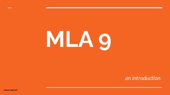 Preview of MLA 9 Presentation