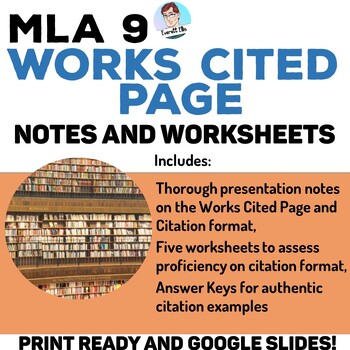 Preview of MLA 9 Works Cited Page: Notes and Worksheets