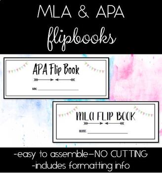 Preview of MLA & APA Flipbook Set-BOTH FORMATS!