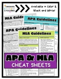 MLA & APA Printable Cheat Sheets
