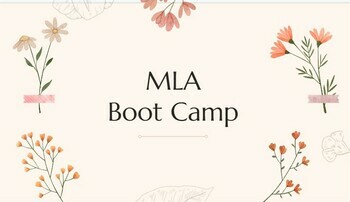 Preview of MLA Boot Camp Lesson Bundle