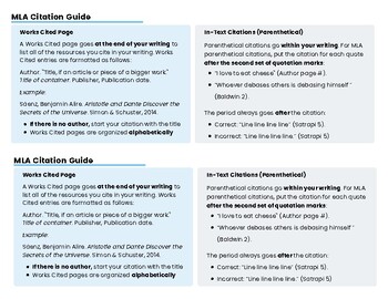 Preview of MLA Citation Guide