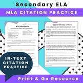 Volume 1: MLA Citation Practice: In-text Citations