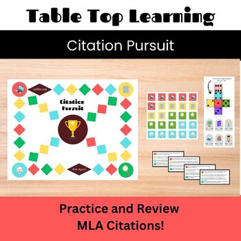 Preview of MLA Citation Pursuit - Review Board Game