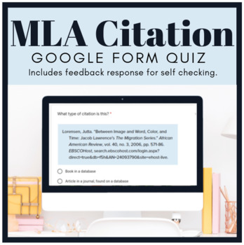 Preview of MLA Citation Quiz