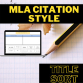 MLA Citation Style Title Sort