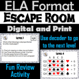 MLA Format Activity Escape Room (Citations, Quotations, Wo