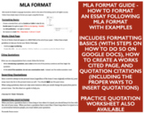 MLA Format Guide and Quotation Practice & Quiz