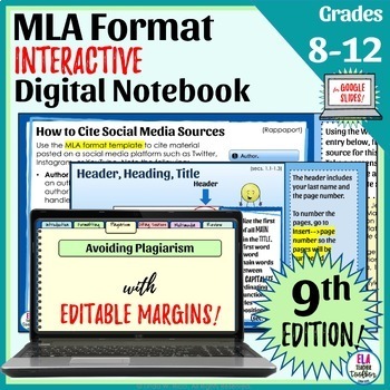 Preview of MLA Format Interactive Slideshow for Research Papers & Multimedia Projects