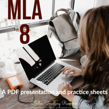 Preview of MLA Format PDF Presentation and Practice Sheets