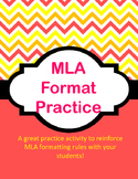 MLA Format Practice Activity
