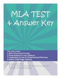 MLA Format Test with Answer Key (and Explanations)