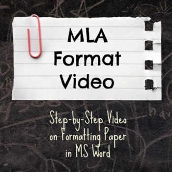 Preview of MLA Format Video