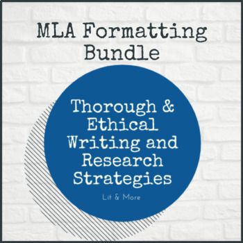 Preview of MLA Formatting Bundle - slideshow, handbook, posters & quiz