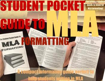 Preview of MLA Formatting Student Pocket Guide Foldable