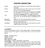 MLA Formatting a Research Paper