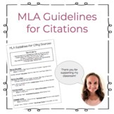 MLA Guidelines for Citing Sources