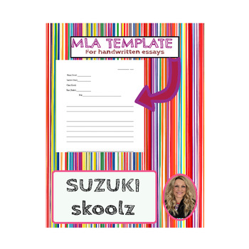 Preview of MLA HARDCOPY TEMPLATE for handwritten essays