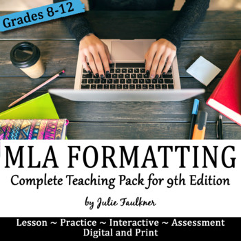MLA In-Text & Works Cited 8th edition, Lesson, Complete Teaching Pack