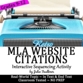 MLA Lesson for Website Citations: Interactive, Human Puzzl