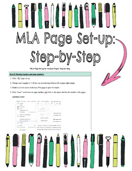 Preview of MLA Format Page Set-up: Step-by-Step