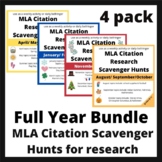 MLA Research Citations Scavenger Hunts for the whole year