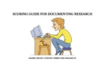 Preview of MLA Scoring Guide:  Formatting
