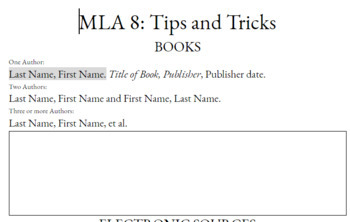 Preview of MLA Tricks and Tips 
