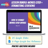 MLA Works Cited Guide and Activity Bundle