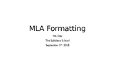 MLA citations how-to PPT