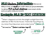 MLA in-text Citations Poster