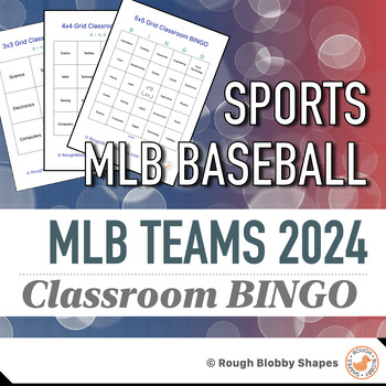 Preview of MLB Baseball - Teams 2024 - Classroom BINGO