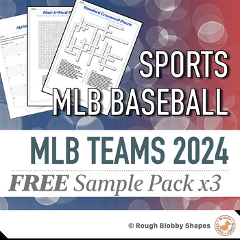 Preview of MLB Baseball - Teams 2024 - Free Sample Pack