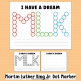 MLK Activities Martin Luther King Jr. Dot Marker Worksheet