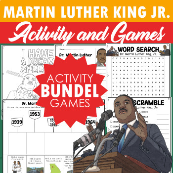 Preview of MLK  Activity And Games Bundle | Mlk Day Bundle