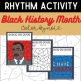 MLK/Black History Month Color-by-Note Music Coloring Pages