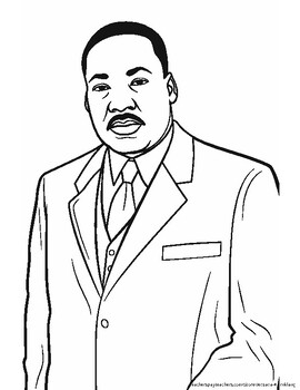 MLK Coloring Sheet [Free!!] by Jedsada Kernklang | TPT