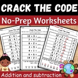 MLK Crack the code Math Addition and subtraction within 20