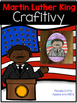 Preview of MLK Craft Martin Luther King Jr Printable Bulletin Board Kindergarten