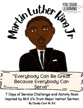 Preview of MLK DAY 7 Days of Service Challenge, Inspired by The Drum Major Instinct