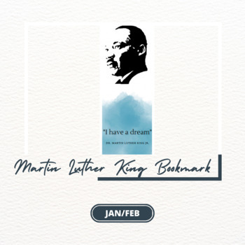 Preview of MLK Day Bookmark