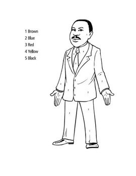 Preview of MLK Day Coloring Pages, Martin Luther King Zen Doodle Coloring