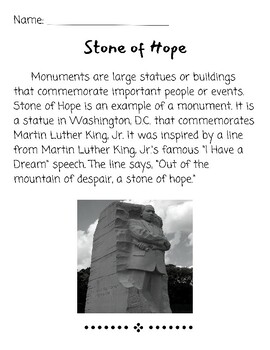 Preview of MLK Day Essay Writing -- Passage & Prompt -- Martin Luther King, Jr.