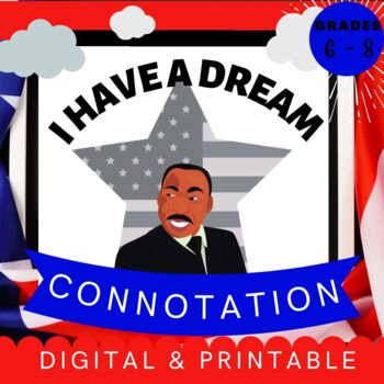 Preview of MLK Day "I Have a Dream" Connotation Activities